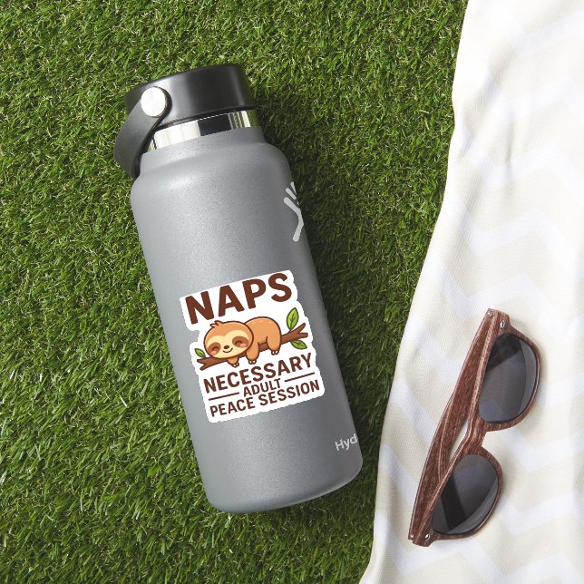 Cute Sloth Naps – Necessary Adult Peace Session Cl (HydroFlask Insitu)