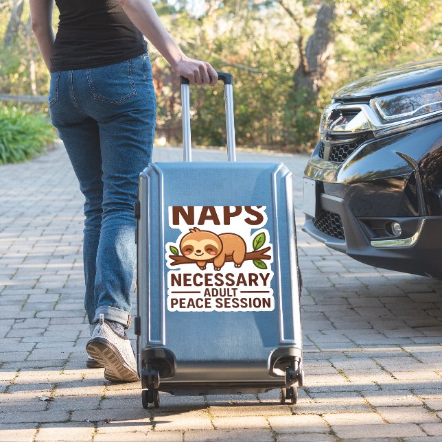 Cute Sloth Naps � Necessary Adult Peace Session Cl (Suitcase Insitu)