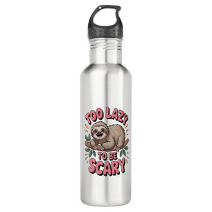 Cute Sloth on Branch with Playful 710 Ml Water Bottle