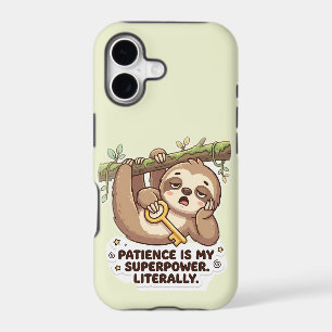 Cute Sloth Patience Is My Superpower iPhone 11 Cas