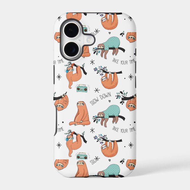 Cute Sloth Pattern (Back)