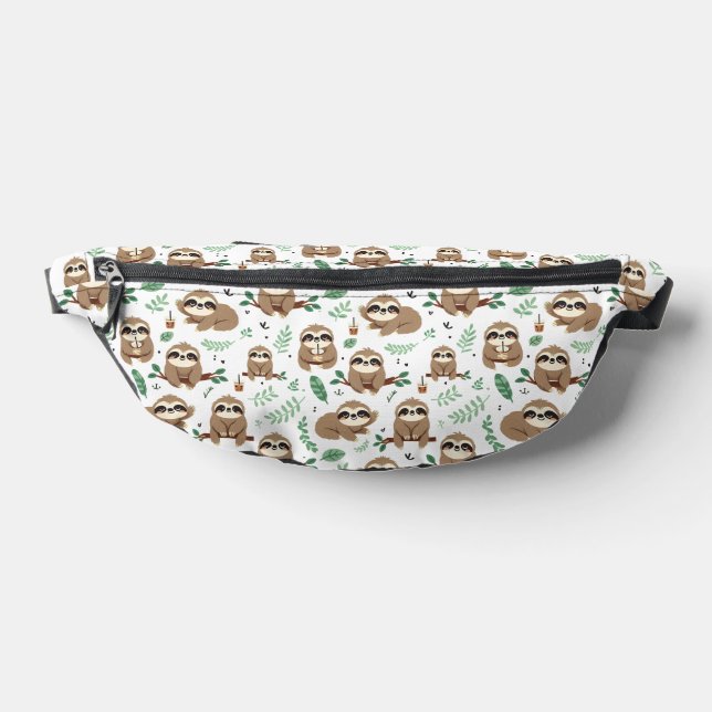 Cute Sloth Pattern Bum Bags (Lay Down)