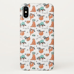 Cute Sloth Pattern Case-Mate iPhone Case