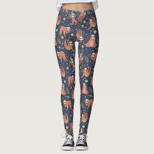 Cute Sloth Pattern Leggings