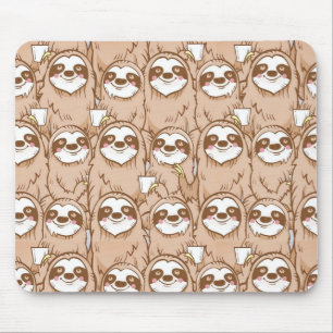 Cute Sloth Pattern Mouse Pad