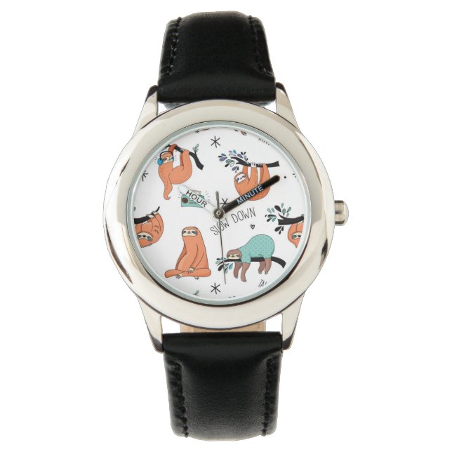Cute Sloth Pattern Watch (Front)
