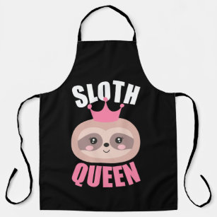 Cute Sloth Queen Apron