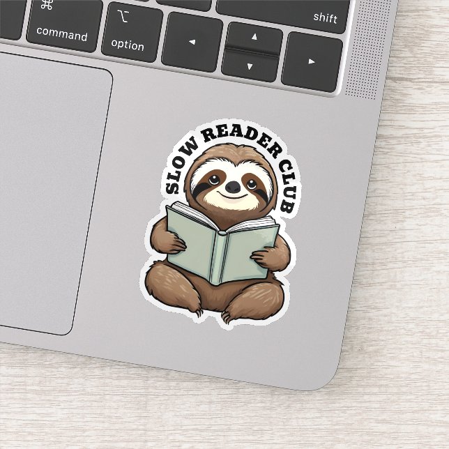 Cute Sloth Reading Book  (Detail)