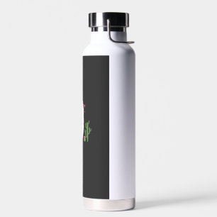 Cute Sloth Riding Llama Shirt Heart Valentines Day Water Bottle