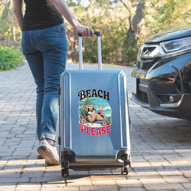 Cute Sloth Summertime (Suitcase Insitu)