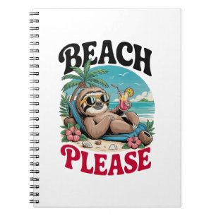 Cute Sloth Summertime Notebook