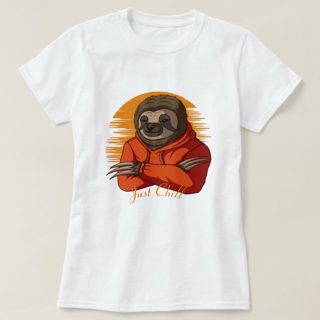 Cute Sloth T-Shirt (Design Front)