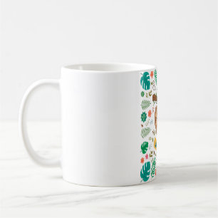 Cute Sloth Take It Slow Pattern Coffee Mug