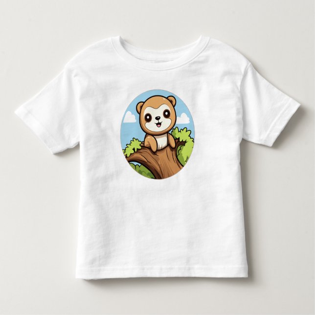 Cute Sloth Toddler T-Shirt (Front)