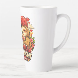 Cute Sloth Valentine’s Day Love Design, I Love You Latte Mug