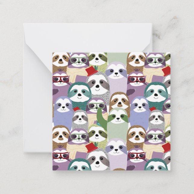 Cute Sloths Card (Front)