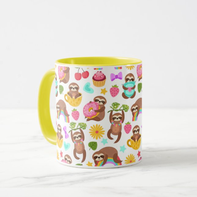 Cute Sloths Mug (Front Left)