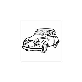 Cute small Car Rubber Stamp