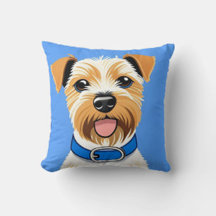 Cute Small Cartoon Dog Pet Lover Gift Cushion