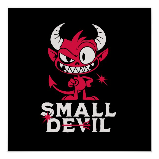 Cute Small Devil Poster (Front)