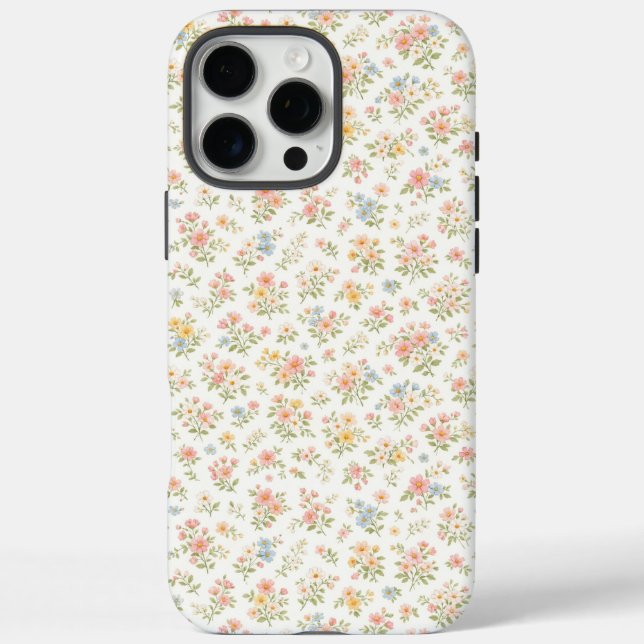 Cute Small Ditsy Floral Seamless Pattern Case-Mate iPhone Case (Back)