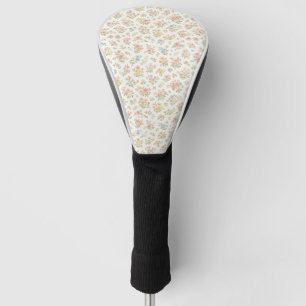 Cute Small Ditsy Floral Seamless Pattern Golf Head Cover