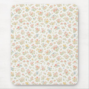 Cute Small Ditsy Floral Seamless Pattern Mouse Pad