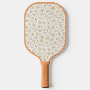 Cute Small Ditsy Floral Seamless Pattern Pickleball Paddle