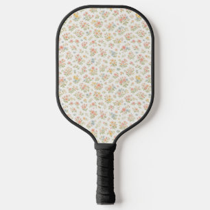 Cute Small Ditsy Floral Seamless Pattern Pickleball Paddle