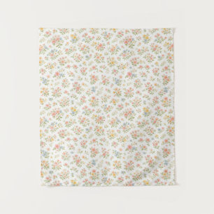 Cute Small Ditsy Floral Seamless Pattern Tapestry