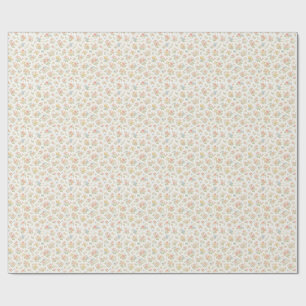 Cute Small Ditsy Floral Seamless Pattern Wrapping Paper