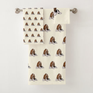 Cute Small Dog Bath Towel Set