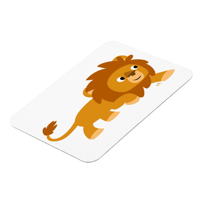 Cute Smart Cartoon Lion Flexible Magnet (Left Side)