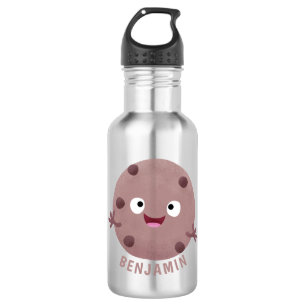 Cute smart chocolate chip cookie cartoon 532 ml water bottle