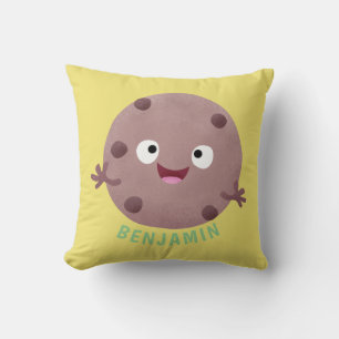 Cute smart chocolate chip cookie cartoon cushion