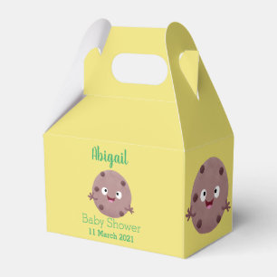 Cute smart chocolate chip cookie cartoon favour box