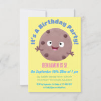 Cute smart chocolate chip cookie cartoon