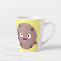 Cute smart chocolate chip cookie cartoon