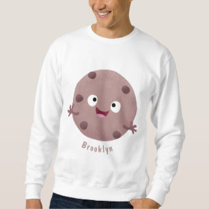 Cute smart chocolate chip cookie cartoon sweatshirt