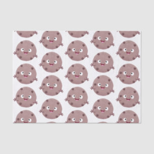 Cute smart chocolate chip cookie cartoon tissue paper