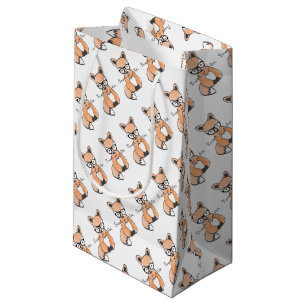 Cute Smart Fox Small Gift Bag