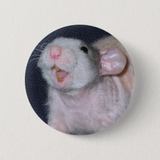Cute Smile Rat 6 Cm Round Badge