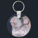 Cute Smile Rat Key Ring<br><div class="desc">This adorable smiling rat makes a perfect gift!</div>