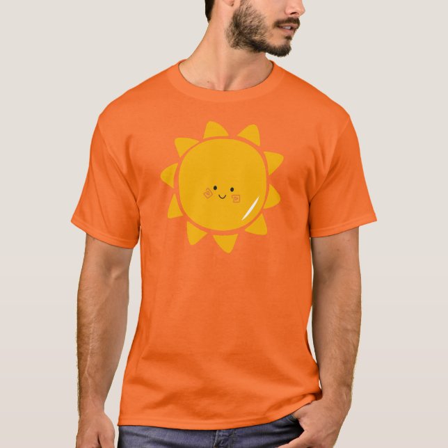 Cute Smile Sun  T-Shirt (Front)