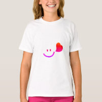 Cute Smiley Face with Heart – Minimalist Happy Vib