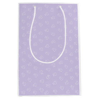 Cute Smiley Tooth  - Lavender  Medium Gift Bag
