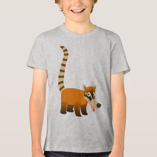Cute Smiling Cartoon Coatimundi Children T-Shirts