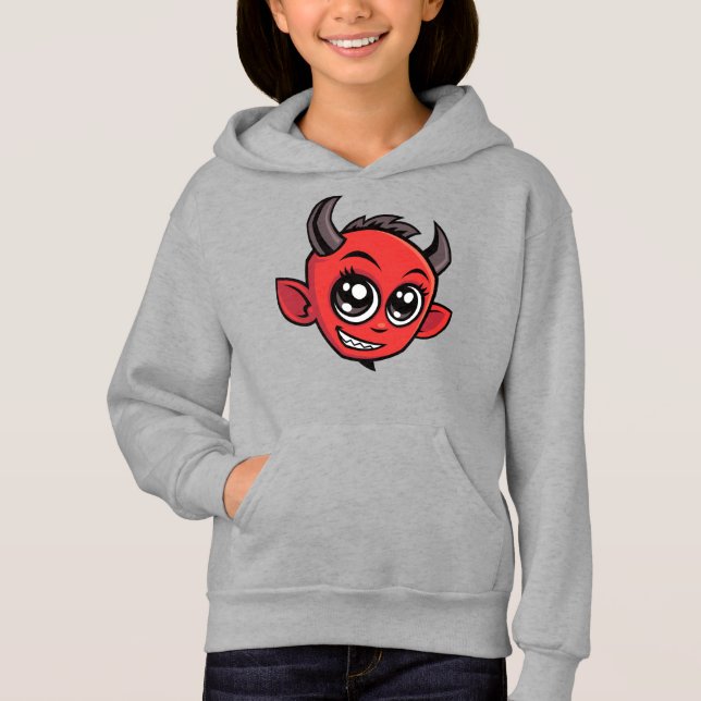 Cute Smiling Cartoon Devil (Front)
