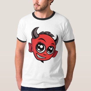 Cute Smiling Cartoon Devil T-Shirt