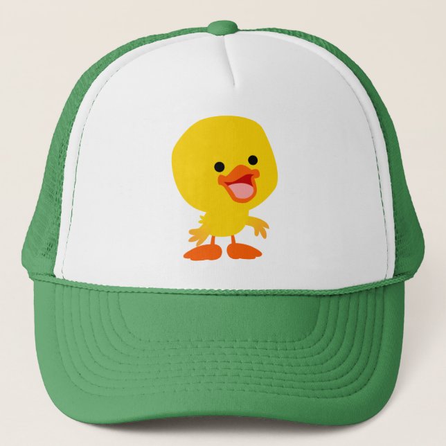 Cute Smiling Cartoon Duckling Hat (Front)